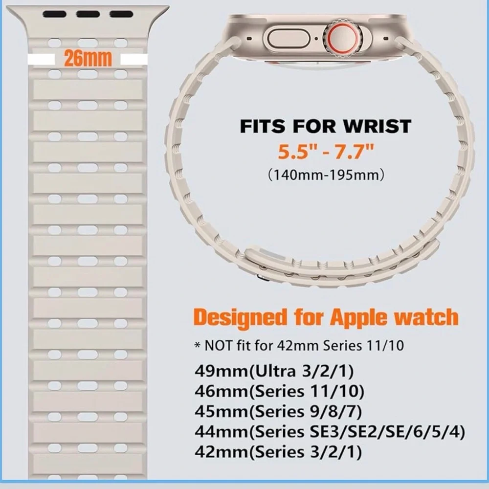 Bandletic Compatible with Apple Watch Bands for Men Women
